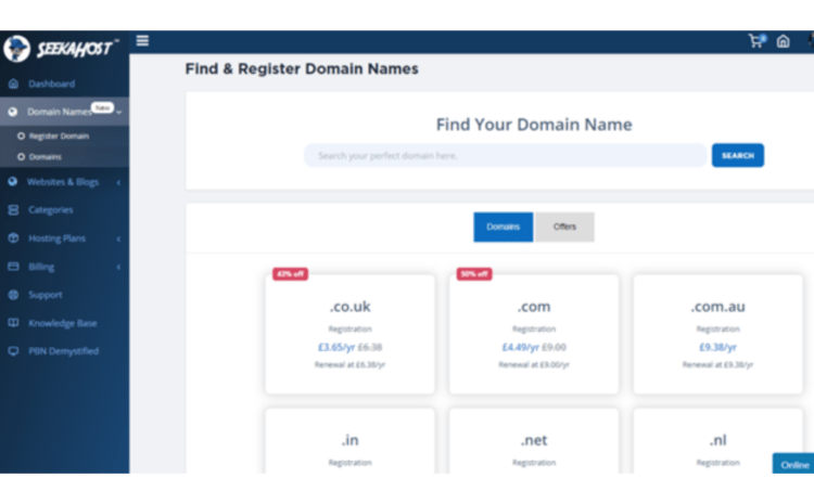 Cheap Domain Registration in India via SeekaPanel for Bloggers to get Online Faster – Influencive