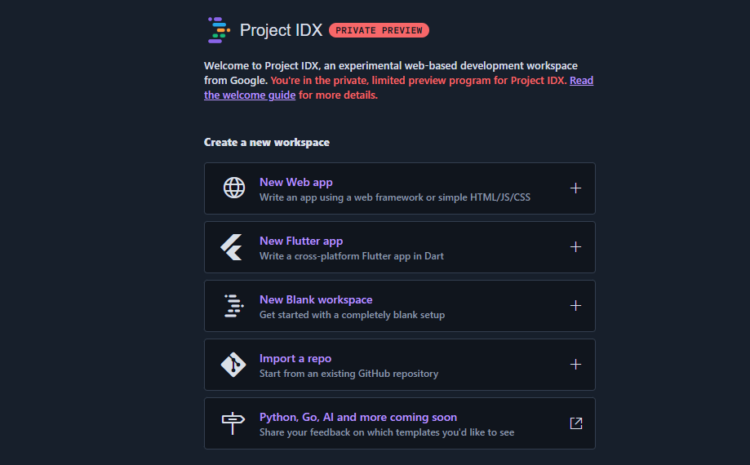 Google launches Project IDX, a new AI-enabled browser-based development environment 1 Google launches Project IDX, a new AI-enabled browser-based development environment