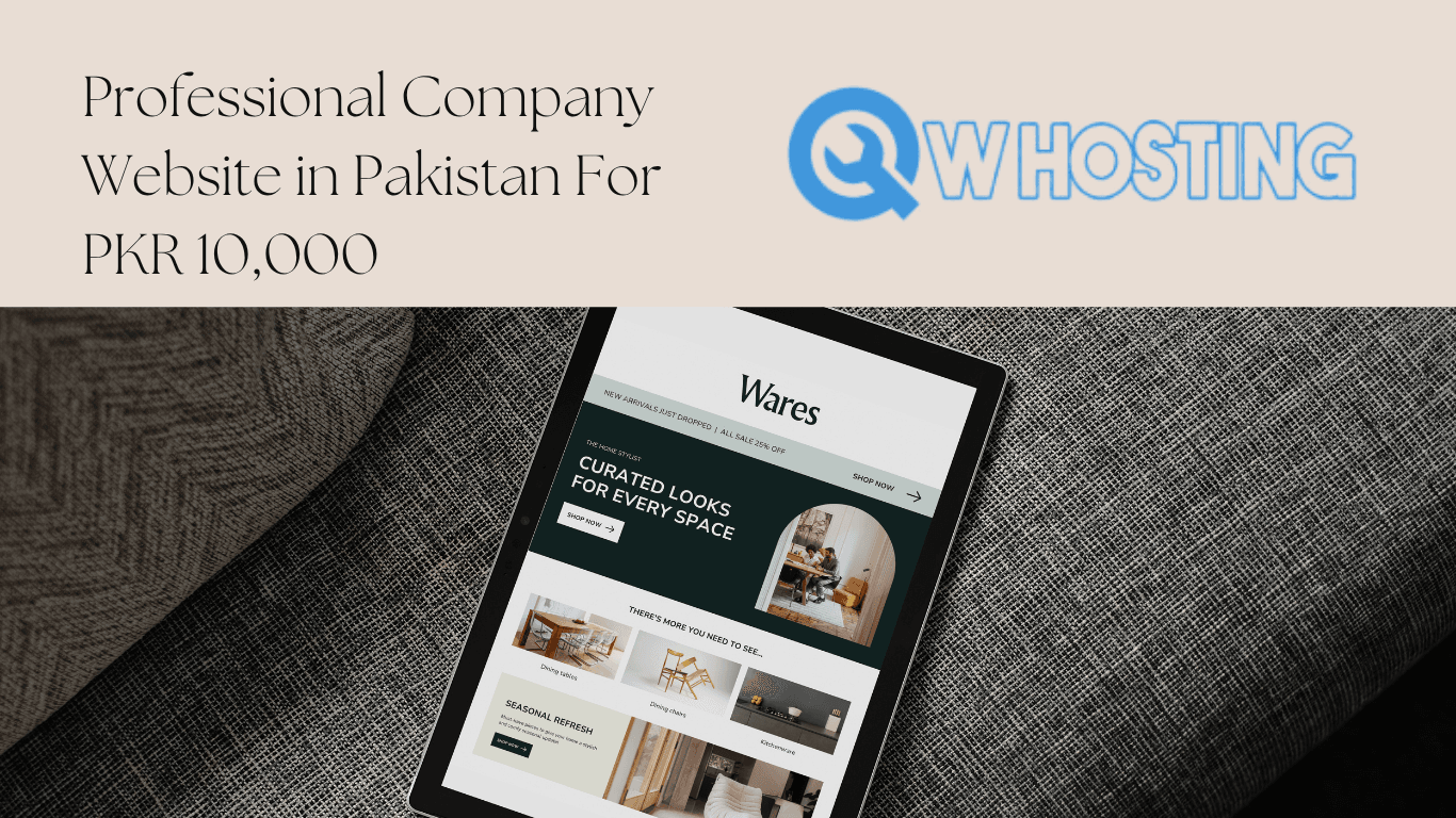 Get a Professional Company Website in Pakistan for PKR 10,000 | QW HOSTING